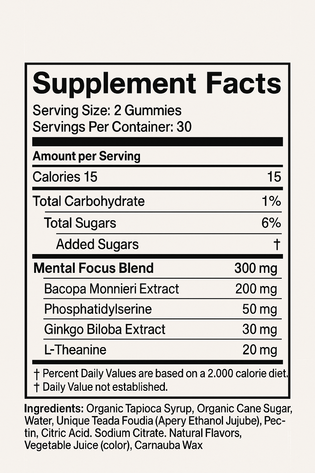 Mental Focus Gummies